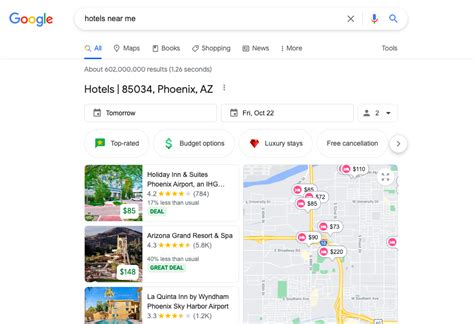 Price from $49 per night. . Google hotel near me